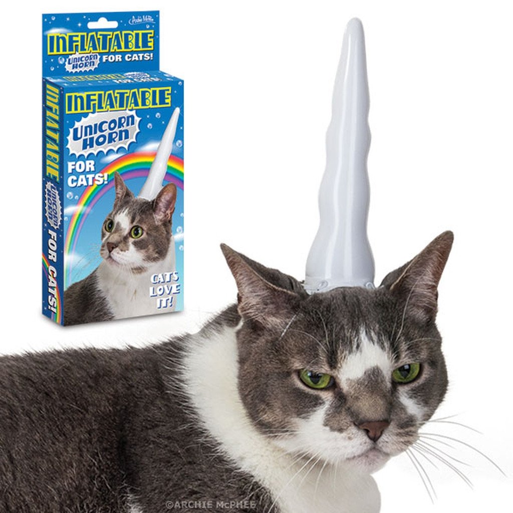 Accoutrements - Archie McPhee IMPULSE CAT Inflatable Unicorn Horn