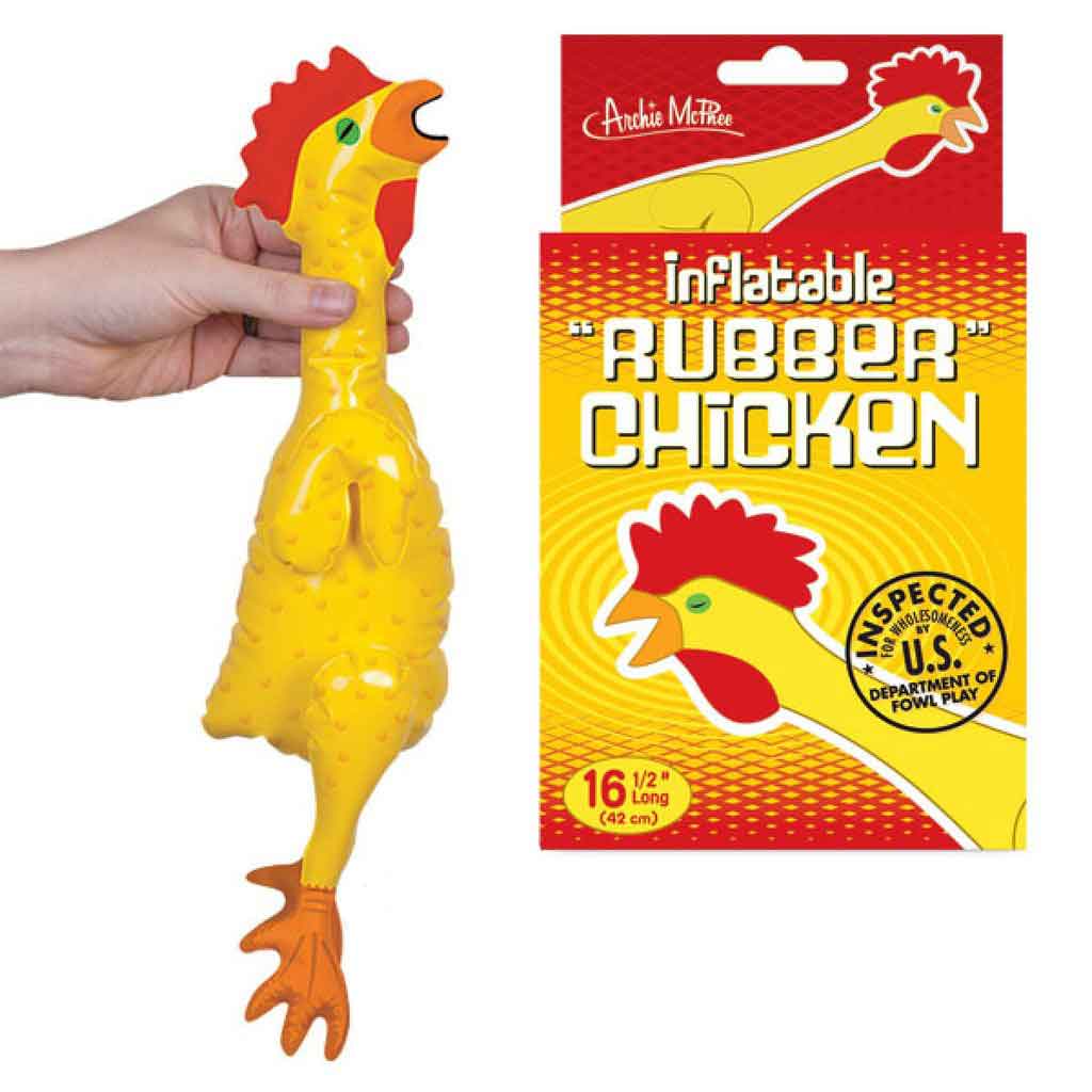 Accoutrements - Archie McPhee IMPULSE Emergency Inflatable Rubber Chicken