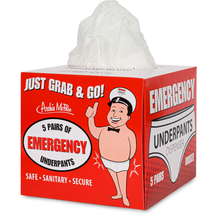 Accoutrements - Archie McPhee IMPULSE Emergency Underwear Dispenser