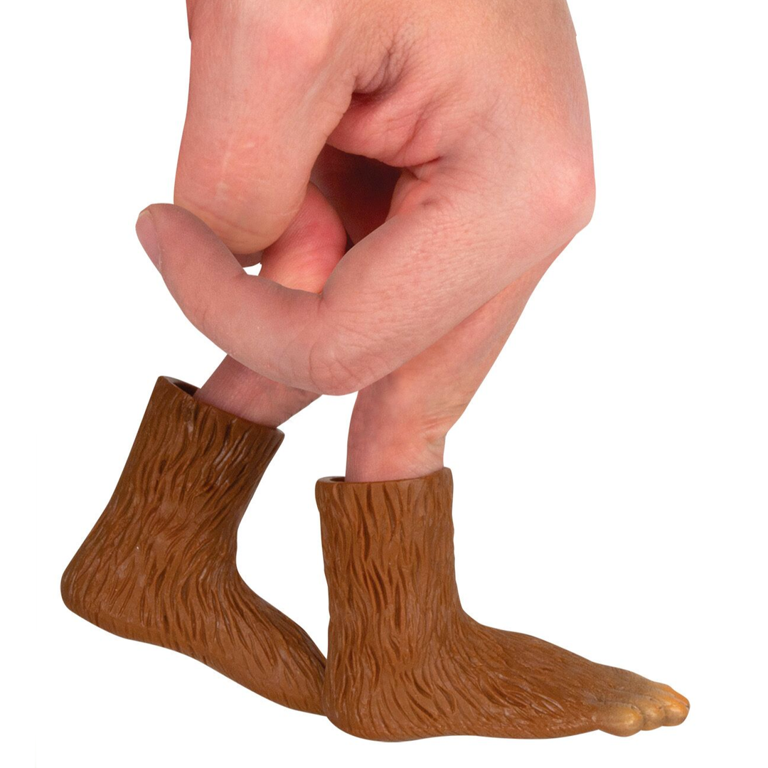 Accoutrements - Archie McPhee IMPULSE - IM Funny Stuff Bigfoot Finger Foot - 1pc -   (order 2 to get right & left)