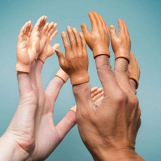 Accoutrements - Archie McPhee IMPULSE - IM Funny Stuff Finger Hand - 1 PC - (Buy 1 For Each Finger)
