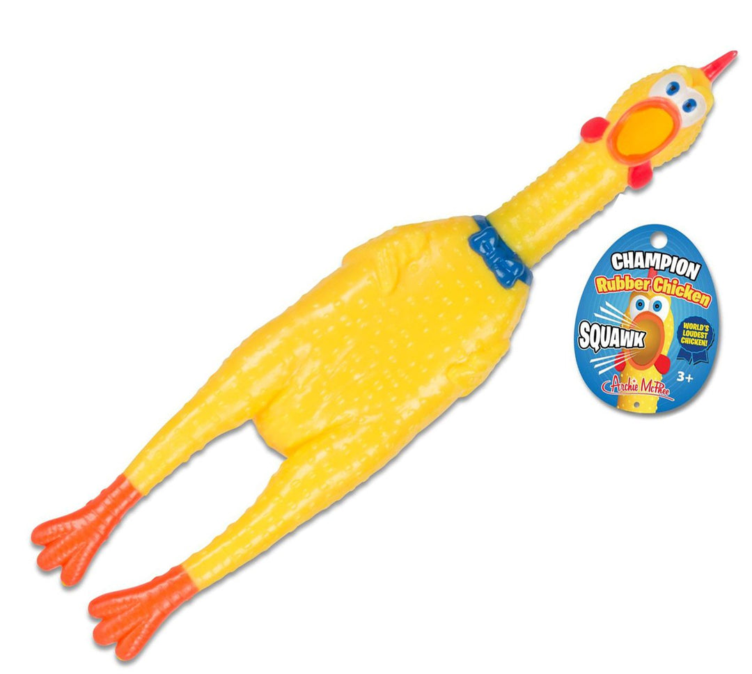 Accoutrements - Archie McPhee IMPULSE - IM Funny Stuff Rubber Chicken that Squawks - 13" long
