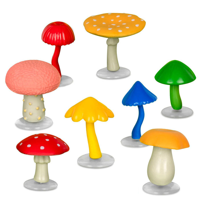 Accoutrements - Archie McPhee Toy Action Figures A collection of Mini Mushrooms