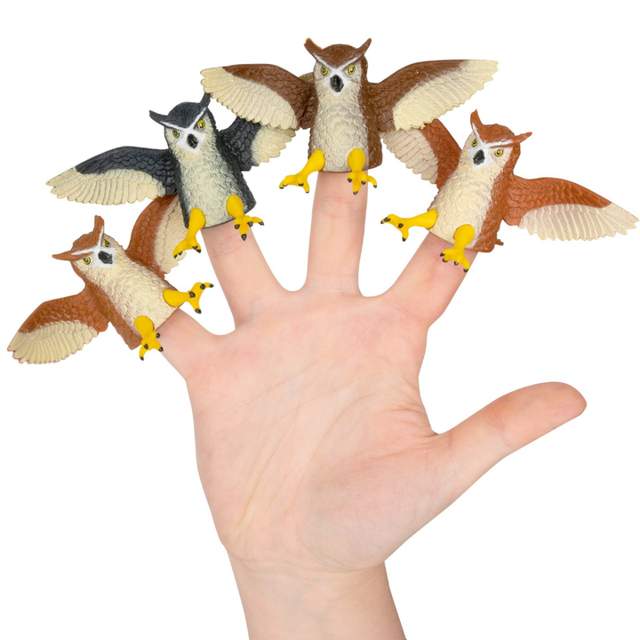 Accoutrements - Archie McPhee Toy Creative Finger Owl - 1 owl