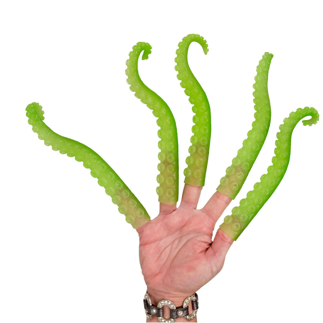 Accoutrements - Archie McPhee Toy Creative Finger Tentacle - Glow-in-the-dark - ONE Tentacle