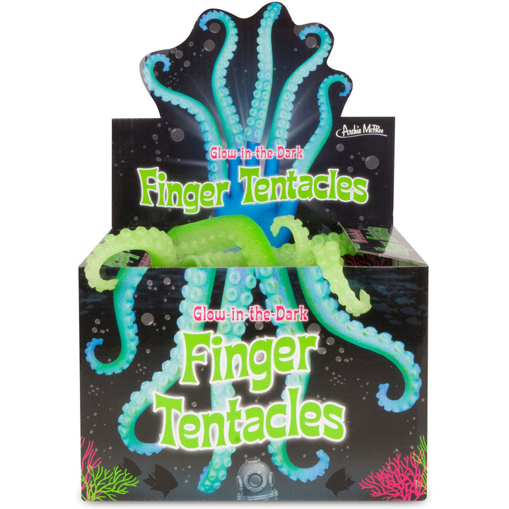 Accoutrements - Archie McPhee Toy Creative Finger Tentacle - Glow-in-the-dark - ONE Tentacle