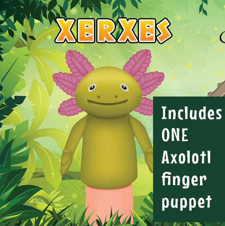 Accoutrements - Archie McPhee Toy Novelties Finger Axolotl - 1 random color