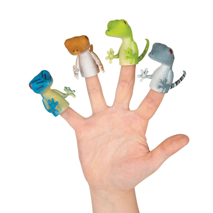 Accoutrements - Archie McPhee Toy Novelties Finger Gecko - 1 random color