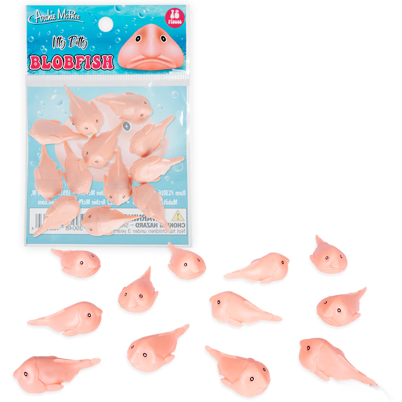 Accoutrements - Archie McPhee Toy Novelties Itty Bitty Blobfish - set of 12