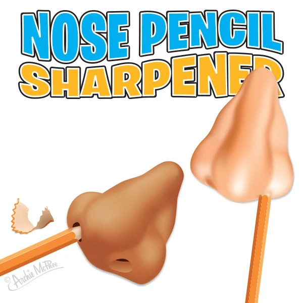Accoutrements - Archie McPhee Toy Novelties Nose pencil sharpener - 1pc