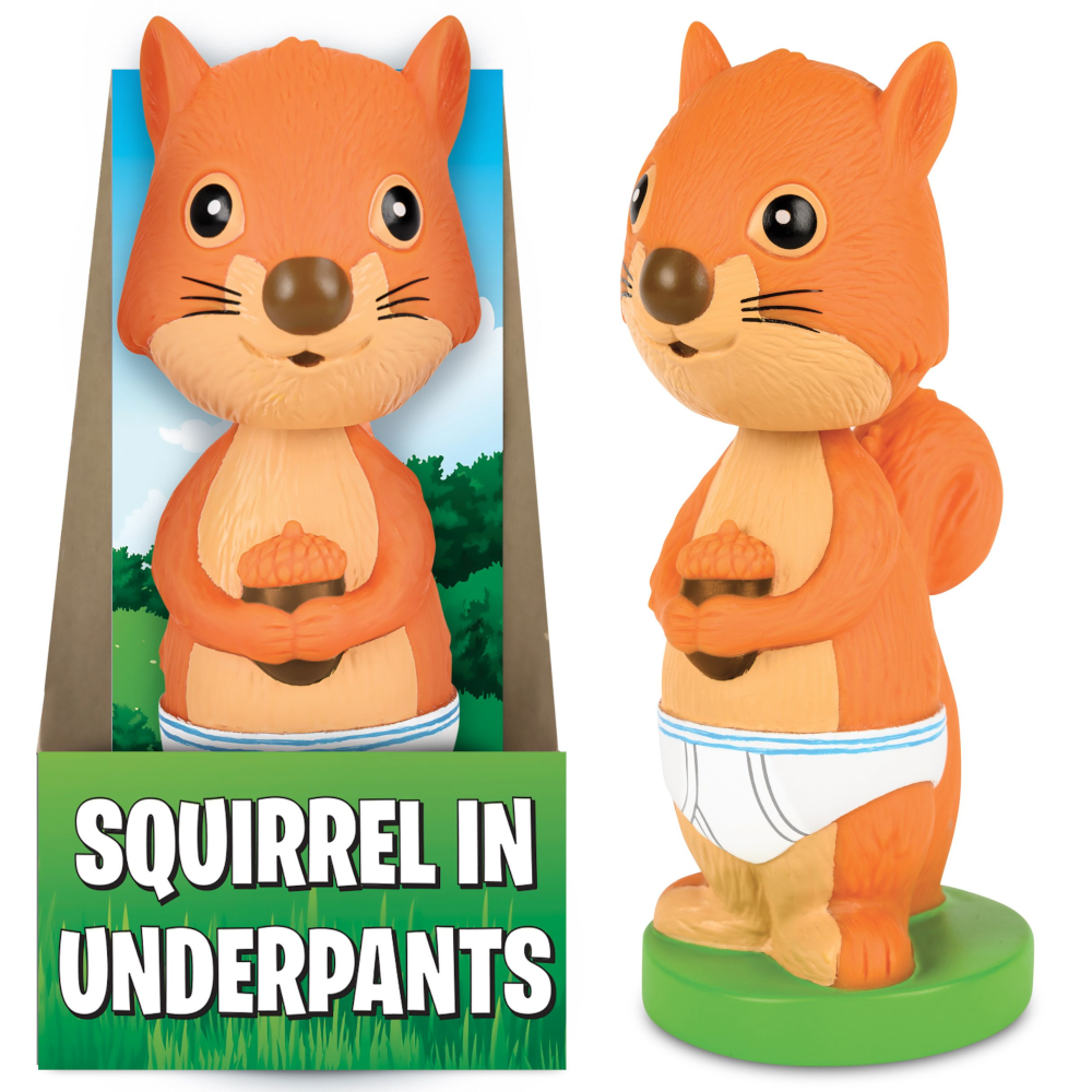 Accoutrements - Archie McPhee Toy Novelties Squirrel in Underpants Nodder