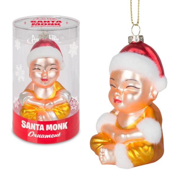 Santa Monk Glass Ornament-Weird-Funny-Gags-Gifts-Stupid-Stuff