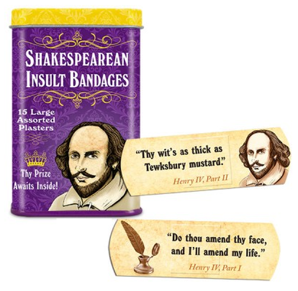 Shakespearean Insult Bandages-Weird-Funny-Gags-Gifts-Stupid-Stuff