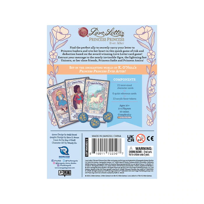 Alliance Game Distributors Games Love Letter: Princess Princess Ever After