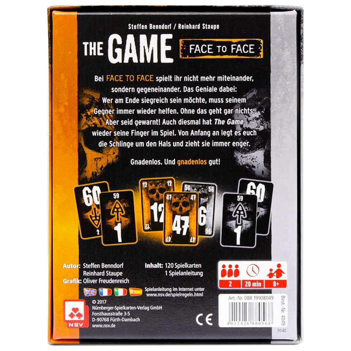Alliance Game Distributors Games The Game:  Face to Face