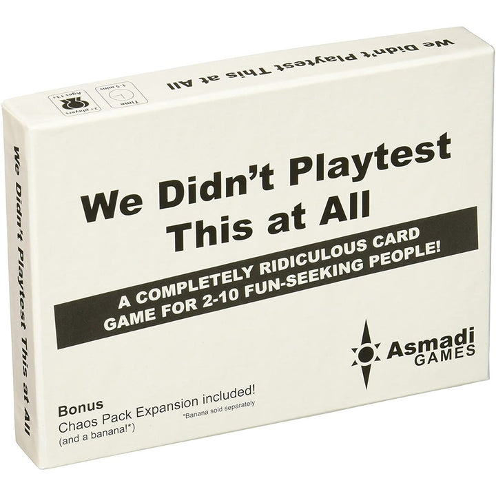 Alliance Game Distributors GAMES We Didn't Playtest This at All