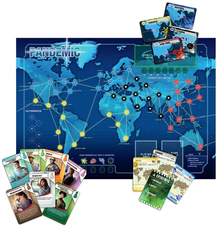Asmodee GAMES Pandemic cooperative board game