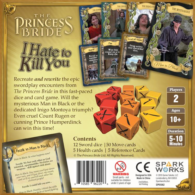 Asmodee Games The Princess Bride: I Hate To Kill You