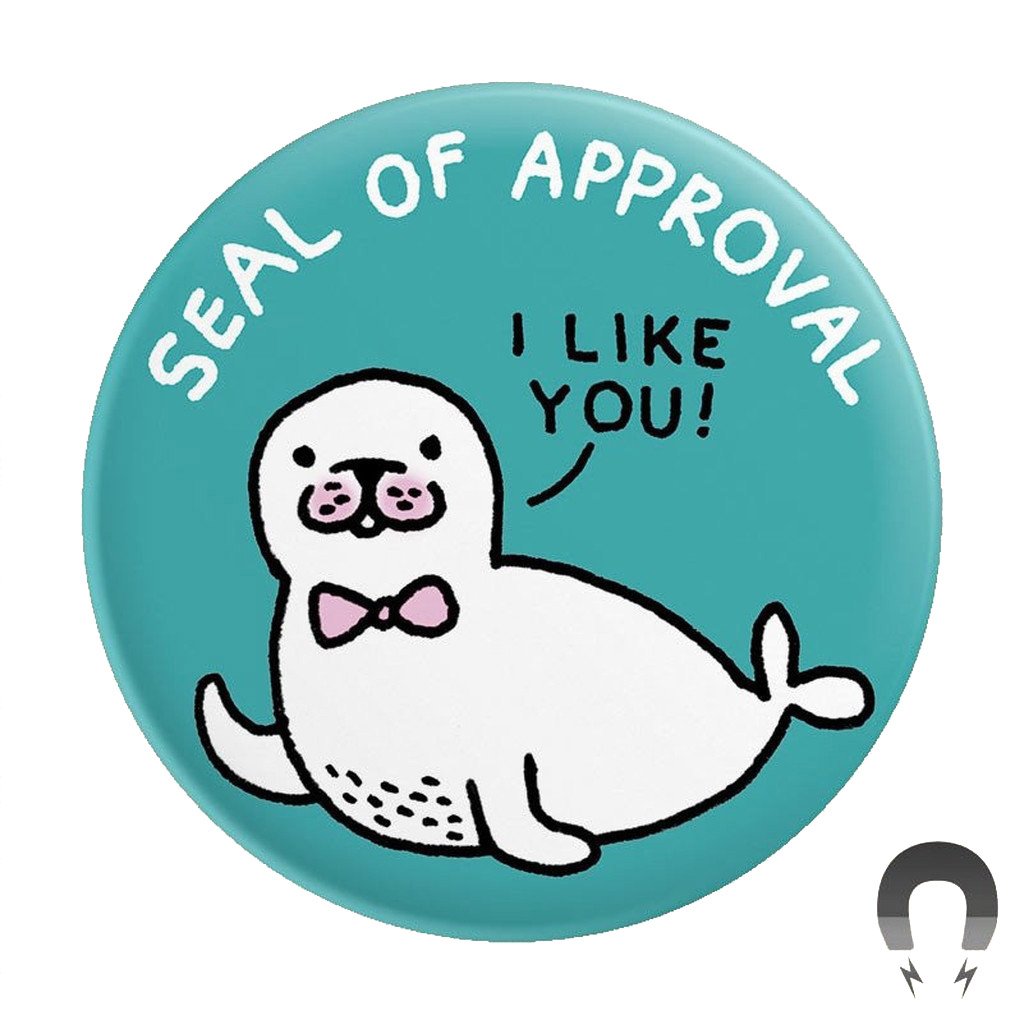 Seal of Approval Big Magnet-Weird-Funny-Gags-Gifts-Stupid-Stuff