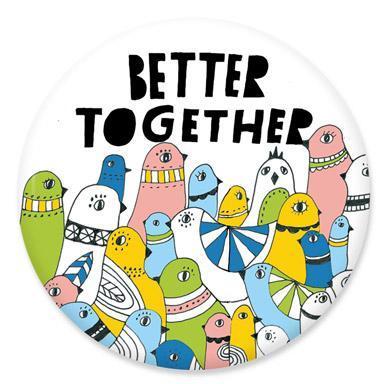 Badge Bomb Magnets & Stickers Better Together USA Big Magnets