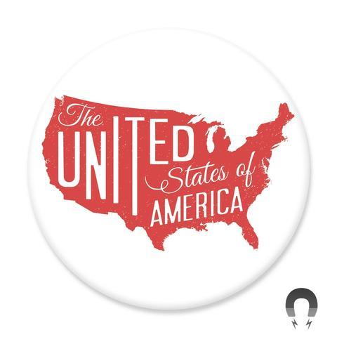 Badge Bomb Magnets & Stickers United States USA Big Magnets