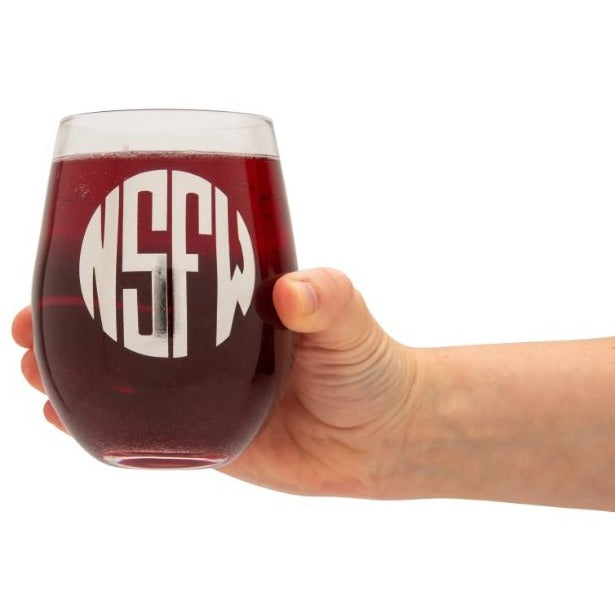 Big Mouth Toys Drinkware & Mugs NSFW and FML Wine Glass Set