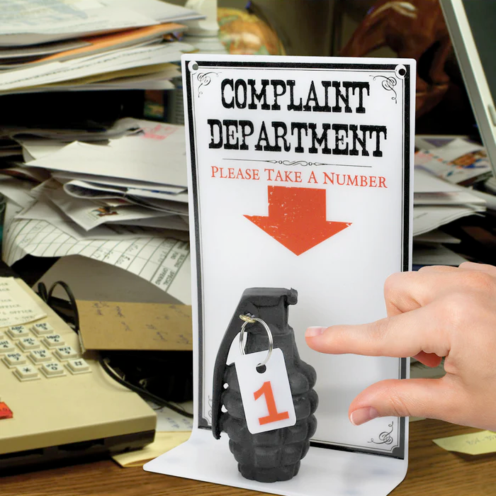 Big Mouth Toys Funny Novelties The Complaint Dept Sign