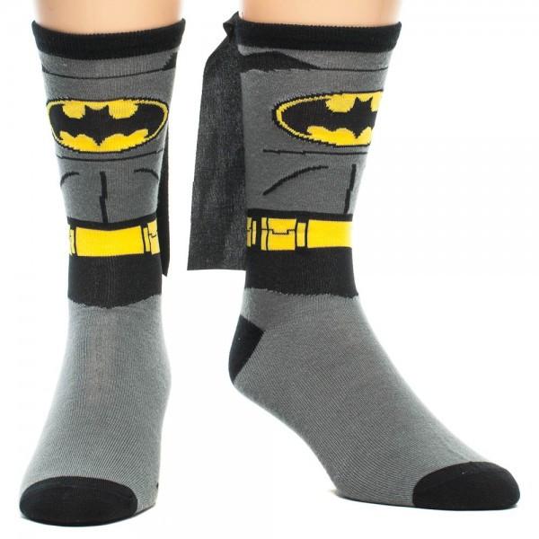 BioWorld Clothing Batman Men's Crew Sock with Cape
