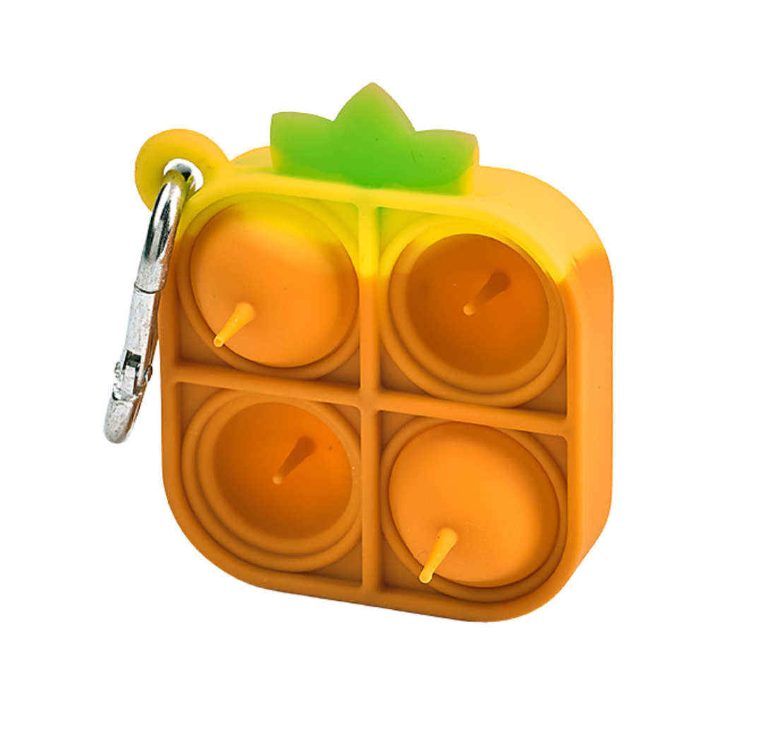 Blue Orange Games Toy Novelties Pineapple Pull N Pop Keychain
