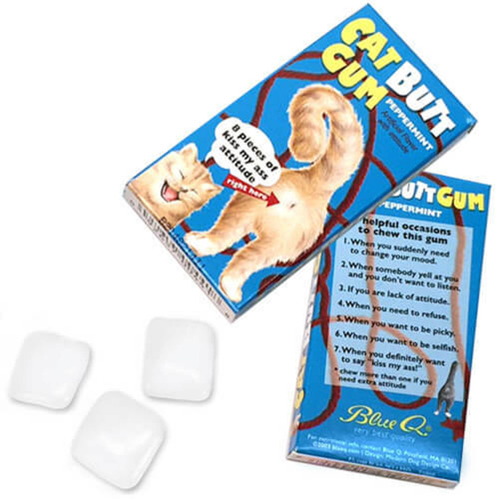 Blue Q Candy Cat Butt Gum