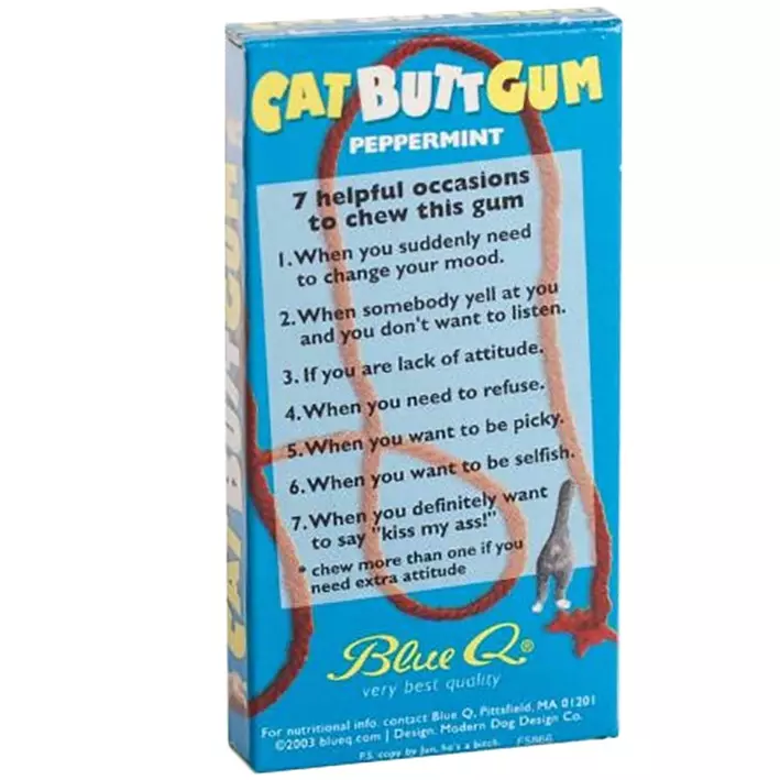 Blue Q Candy Cat Butt Gum
