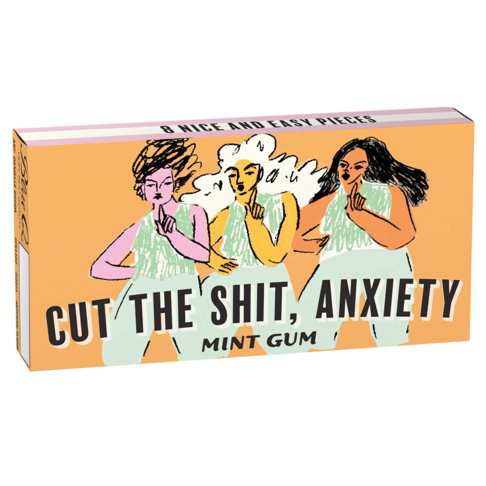 Blue Q Candy Cut The Shit, Anxiety Gum