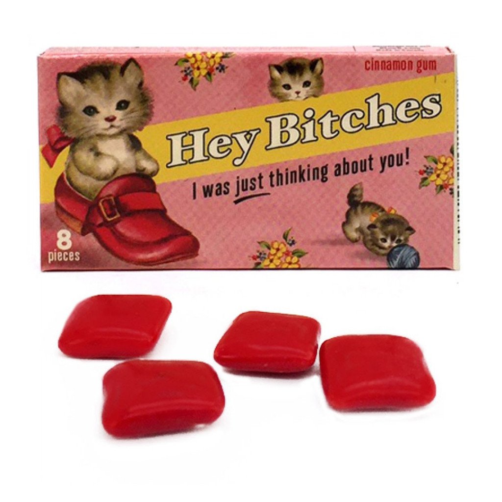 Blue Q CANDY Hey B*tches Gum