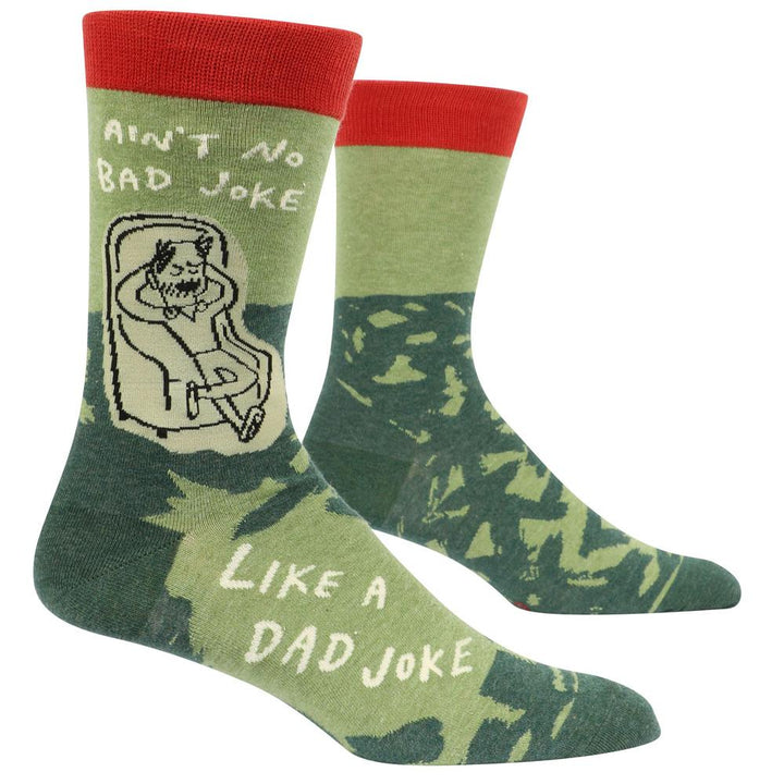 Blue Q Clothing Ain't No Bad Joke Like A Dad Joke Men's Socks