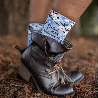 Blue Q Clothing B*tch I am relaxed Women's Socks