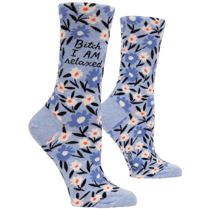Blue Q Clothing B*tch I am relaxed Women's Socks