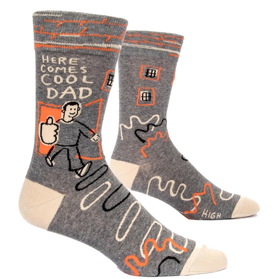 Blue Q Clothing Here Comes Cool Dad Men's Socks