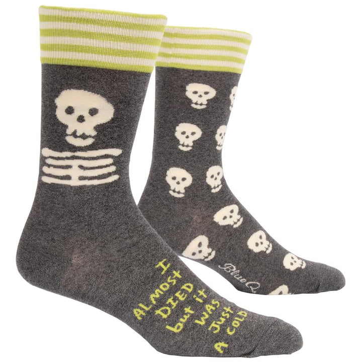 Blue Q Clothing I almost died Men's Socks