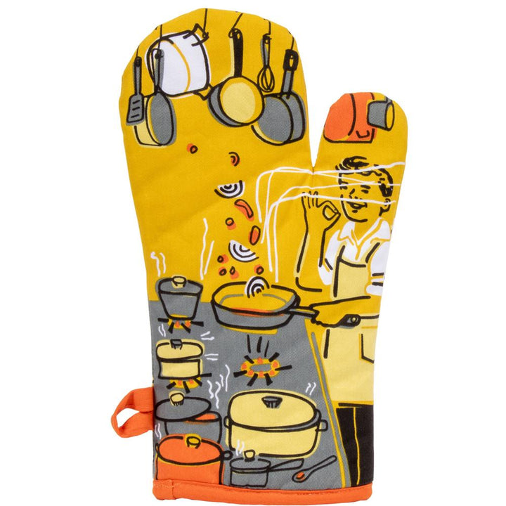 Blue Q Clothing Man with a Pan Oven Mitt