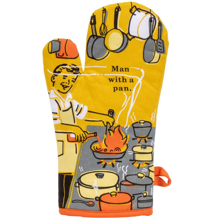 Blue Q Clothing Man with a Pan Oven Mitt