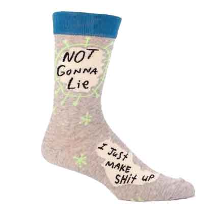 Blue Q Clothing Not Gonna Lie Men's Socks