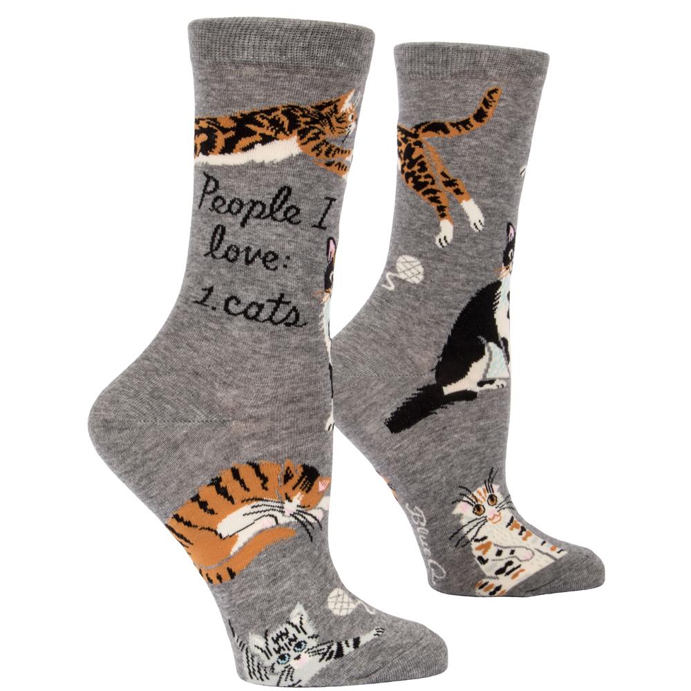 People I love: 1. Cats Socks-Weird-Funny-Gags-Gifts-Stupid-Stuff