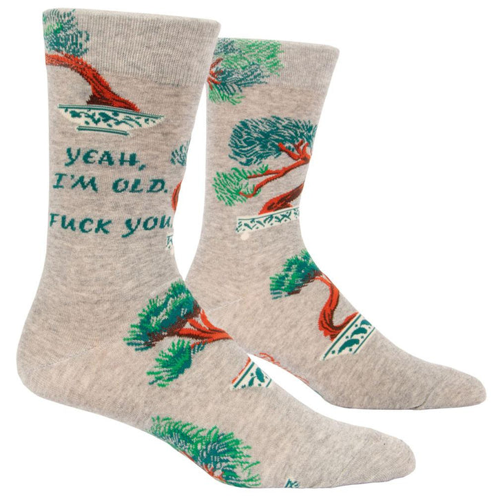 Yeah, I'm Old F-ck you Men's socks