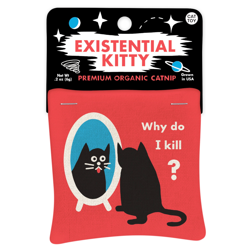 Blue Q Funny Novelties Existential Kitty Organic Catnip