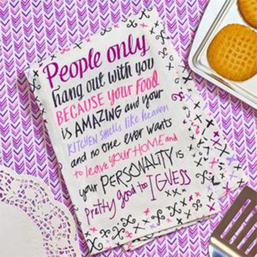 Blue Q HOME - Home Personal Your food is Amazing Dish Towel