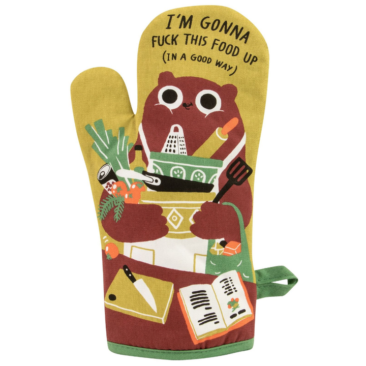 Blue Q Kitchen & Table F this Food Up (In a Good Way) Oven Mitt