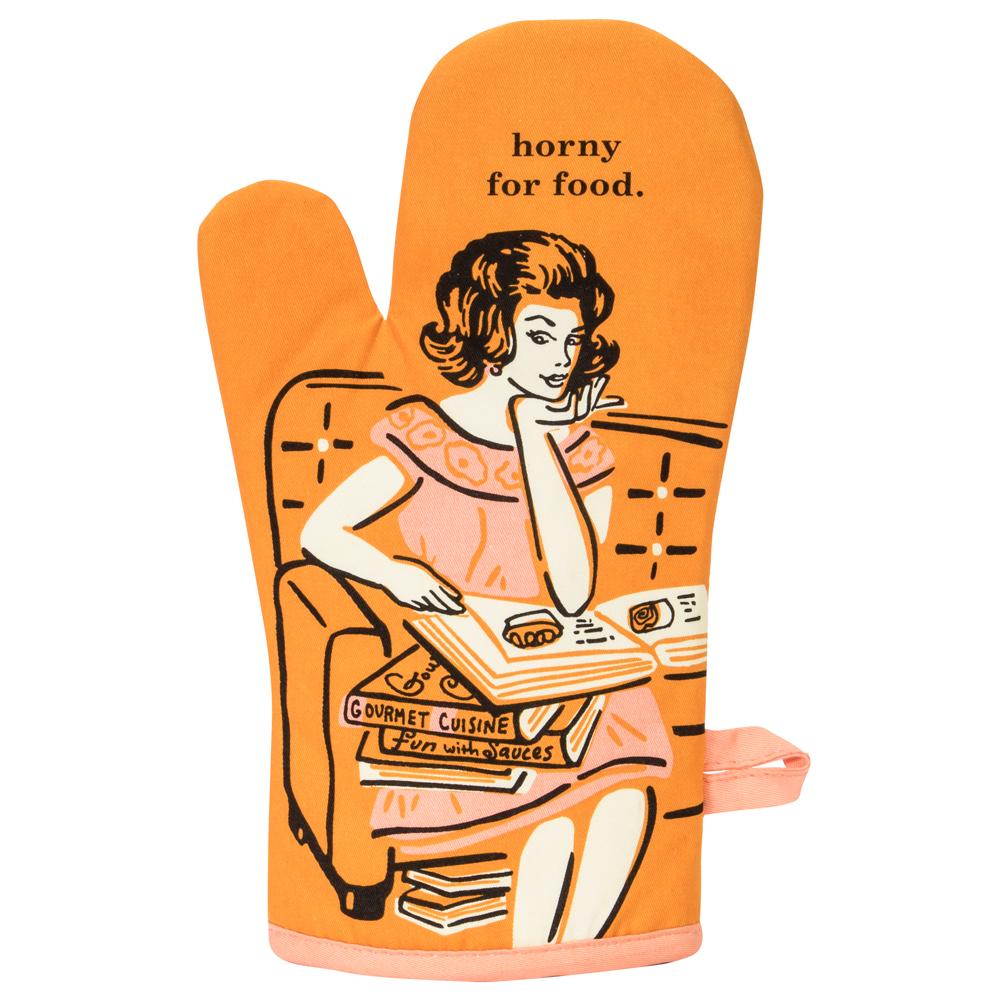 Blue Q Kitchen & Table Horny For Food Oven Mitt (sale)