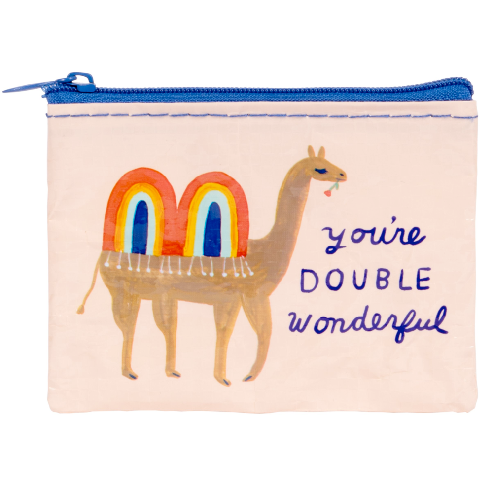 Blue Q Personal Care Double Wonderful Coin Purse (sale)