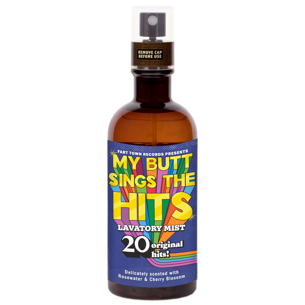 Blue Q Personal Care My Butt Sings The Hits Lavatory Mist