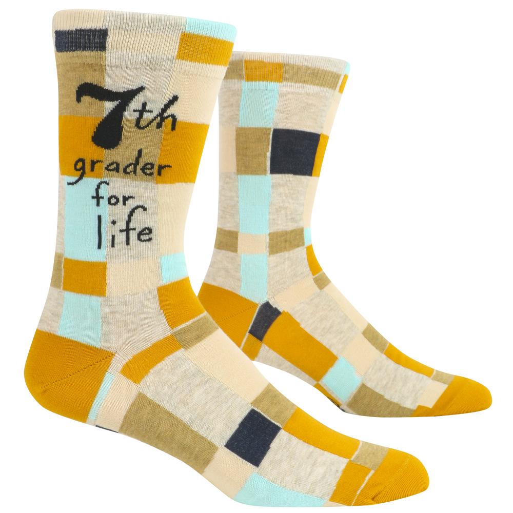 Blue Q Socks & Tees 7th Grader for Life Men's Socks